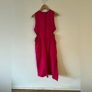 Pink Zara Maxi Dress with Cutouts